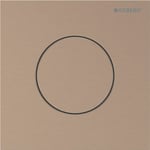 Sistema de descarga Geberit para urinarios con accionamiento de descarga neumático, pulsador serie 40, redondo: Oro rosado