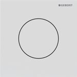 Sistema de descarga Geberit para urinarios con accionamiento de descarga neumático, pulsador serie 40, redondo: Blanco mate