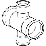 Empalme en cruz Geberit serie Mapress Acero al Carbono reducido: d=35mm, d1=28mm