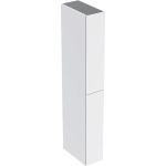 Mueble alto Geberit con dos extensiones: 24x180x48cm, Cuerpo y frontal: blanco/cubierto mate