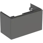 Mueble bajo Geberit serie Acanto para lavabo, con un cajón y un cajón interior: Cuerpo y frontal: lava/cubierto mate
