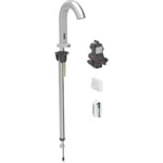 Grifo electrónico para lavabos Geberit Piave, montaje de encimera, servicio a generador, para caja funcional empotrada: Acabado de acero inoxidable / Cepillado, con revestimiento fácil de limpiar, Mezclador=Sin mezclador