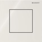 Sistema de descarga Geberit para urinarios con accionamiento de descarga neumático, pulsador serie 40, rectangular: Gris arena