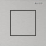 Sistema de descarga Geberit para urinarios con accionamiento de descarga neumático, pulsador serie 40, rectangular: Cepillado