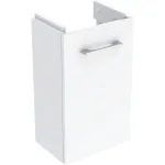 Mueble bajo para lavamanos Geberit Selnova Square, con una puerta: Ancho de lavabo=36cm, Blanco