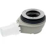 Sifón para plato de ducha Geberit d90, altura de sifón 50 mm, desagüe de PVC: d=40mm, Manguito de descarga=PVC