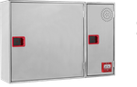 Conjunto horizontal compuesto por 2 módulos inox. con puerta ciega inoxidable, referencia CR3X28H2 de Cofem