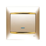 Cruzamiento simple con visor dorado Perlado, serie Coral