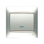 Cruzamiento simple con visor plata Luna, serie Coral