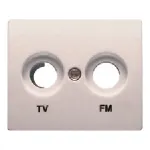 Tapa para toma de TV/FM, referencia 18330-MA de BJC. Aluminio Mercurio