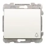 Pulsador timbre blanco