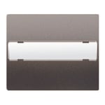 Tecla con difusor portaetiqueta, referencia 18714-AN de BJC. Acero Neptuno