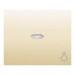 Tecla pulsador luz con visor beige