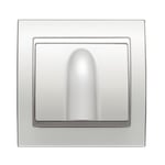 Salida de cables blanco Satín, serie Mega