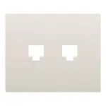 Tapa para adaptador doble (RJ11-RJ45), referencia 19882-A de BJC. Beige