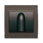 Salida de cables marrón Mocca, serie Mega