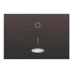 Tecla interruptor bipolar con visor gris Lava