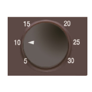Tapa termostato electrónico ambiente gris Lava, serie Coral