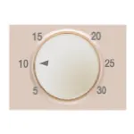 Tapa termostato electrónico ambiente plata Luna, serie Coral