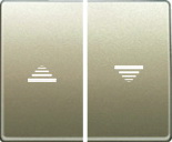 Teclas pulsador-interruptor persianas bronce Niebla