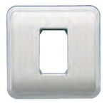 Placa para 1 módulo estrecho, referencia 16661-PL de BJC. Plata