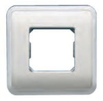 Placa para 1 módulo ancho, referencia 16662-PL de BJC. Plata