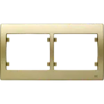 Marco 2 elementos horizontal, referencia 18002-OD de las series Iris y Mega de BJC. Dorado Odisea