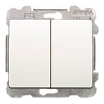 Conmutador doble blanco