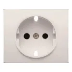 Tapa con protección de seguridad, referencia 18732 de la serie Iris de BJC. Blanco. Para Schuko