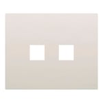 Tapa de 2 toma RCA blanco