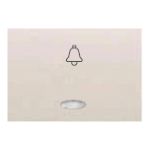 Tecla pulsador timbre con visor blanco