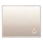 Tecla pulsador timbre blanco Satín