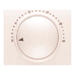 Tapa termostato electrónico ambiente blanco Satín, serie Mega