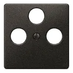 Tapa televisión3 agujeros, Carbono Metalizado de Miro