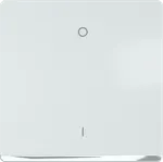 Tecla bipolar I/O, decorada cromo, Blanco Polar de Miro