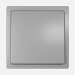 Conj. Conmutador simple platino metalizado, serie Style