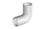 Codo 90° de PVC en color gris (RAL 7035), referencia 55073016 de Pemsa. DN16