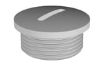 Tapón TPK roscado, referencia 81000215 de Pemsa. M50. Gris