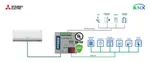 Pasarela Intesis para Mitsubishi Electric gamas Domestica, Mr. Slim, City Multi y Lossnay a KNX Secure - Ref. INKNXMIT001I200