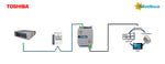 Pasarela Intesis Toshiba VRF y Digital a Modbus RTU - Ref. INMBSTOS001R000