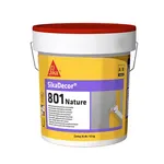 Revestimiento micromortero decorativo, 2 comp. coloreado c/pigmento, SikaDecor®-801 Nature de Sika. Blanco