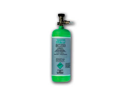 Botella de gas metano, AE/GI-BO200 de Aguilera electrónica. Incluye válvula