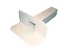 Soprema - Desagüe lateral rectangular PVC - 65 x 100 mm