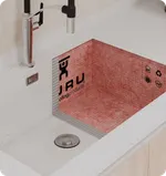 Fregadero prefabricado revestible W-S Sink de Guru