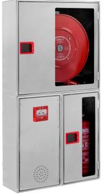 Conjunto vertical compuesto por 3 módulos en inox. puerta semiciega inoxidable, referencia CR3X25V3 de Cofem