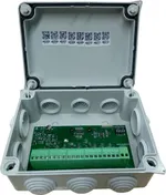 Módulo analógico microprocesado y direccionable, referencia MSTAY8 de Cofem. 8 entradas de señales técnicas configurables. Se suministra con caja