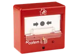 Pulsador de alarma rearmable para sistema convencional, referencia PUCAR de Cofem