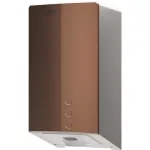 Secamanos FUGA EVO de acero inoxidable con sensor electrónico, referencia 01831.CU de la serie Fuga evo de NOFER.  Acabado PVD Bronce cepillado