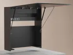 Mueble compacto, referencia 12055.A.100 de la serie MUMO de 1000 mm. Fabricado en madera superpan acabado antracita