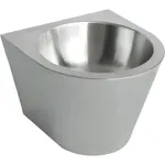 Lavamanos mural cónico, referencia 13036.C.S de NOFER. Acero inoxidable. Acabado satinado